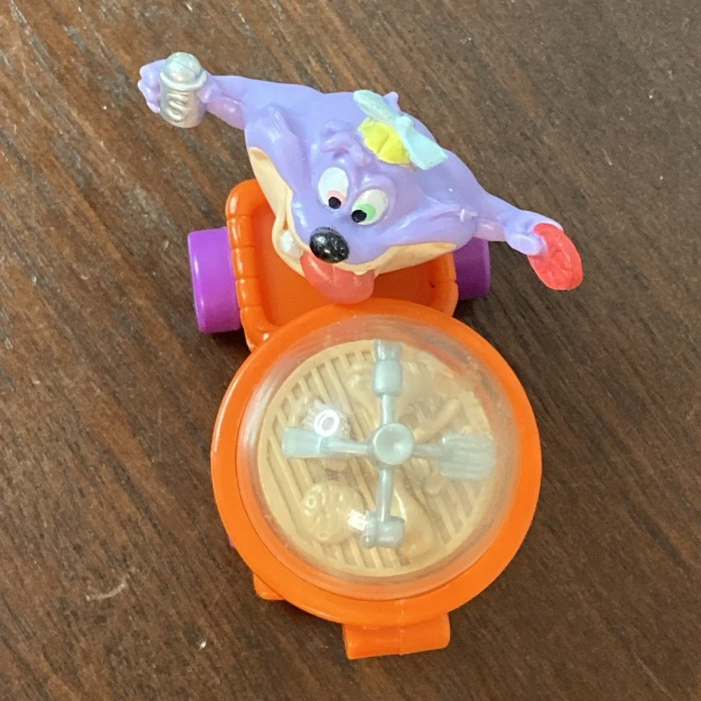 1992 McDonald's Happy Meal Toy Tiny Toon Wacky Rollers Dizzy Devil Warner Bros